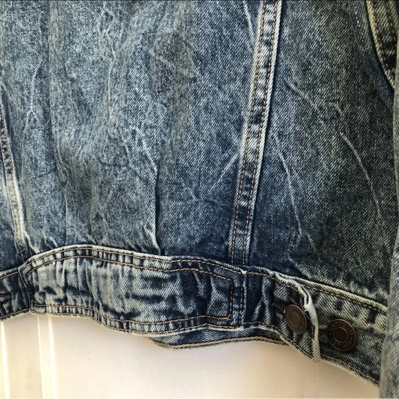 NWT Gap Teens Medium Washed Oversized Denim Jacket Size Large 10.
